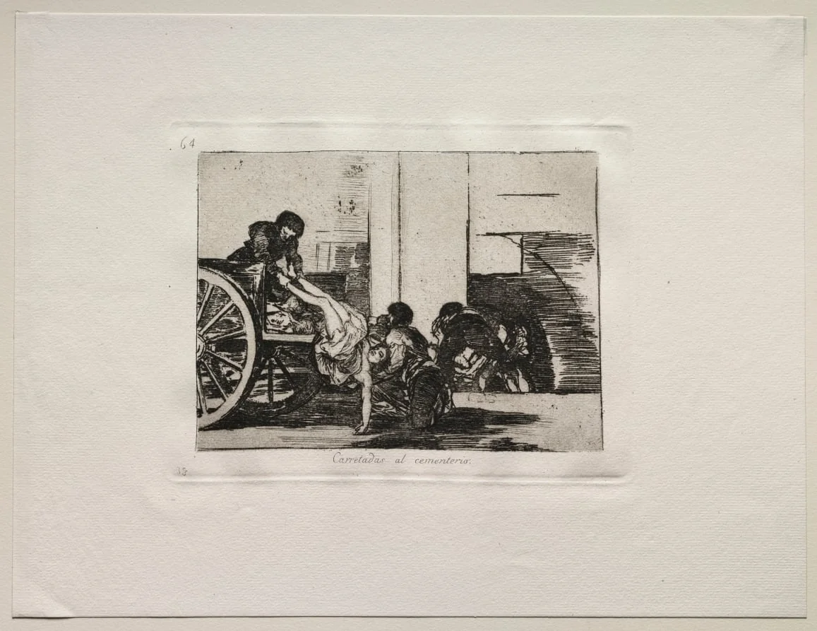 The Horrors of War:  Cartloads to the Cemetery, by Francisco Goya, 1815