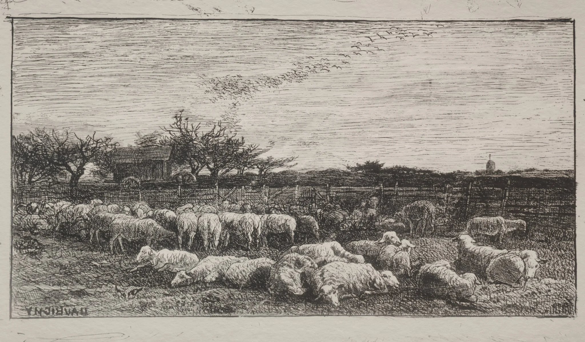 The Large Sheepfold, by Charles François Daubigny, 1862