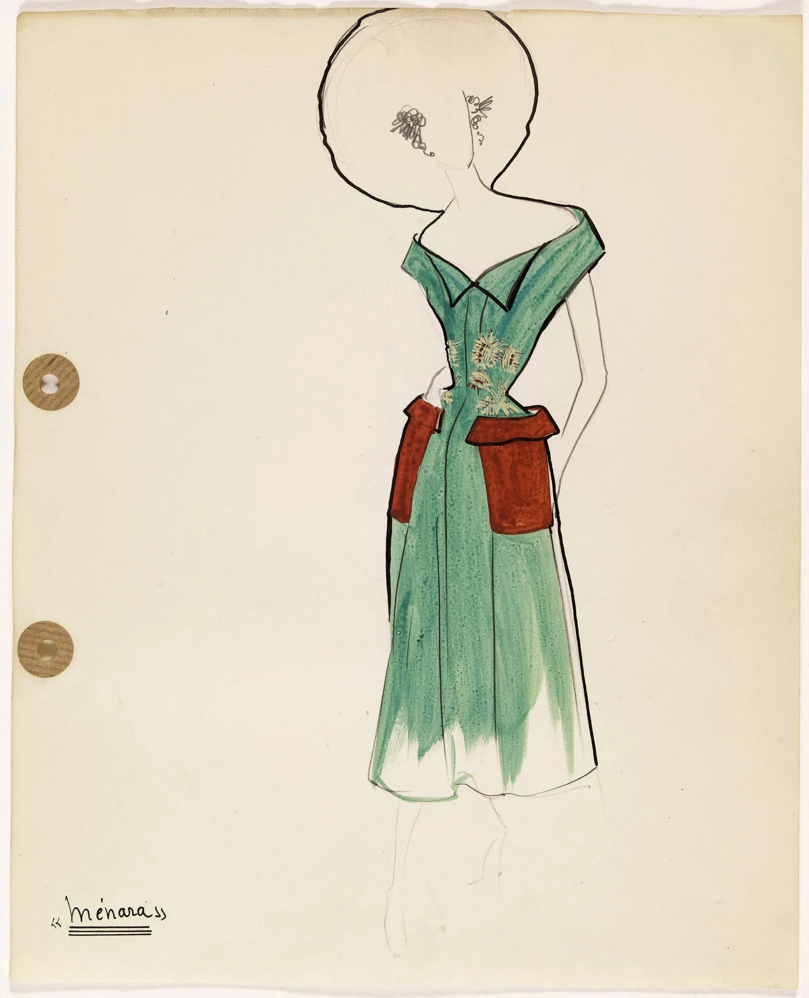 'Ménara', by Carven, 1949