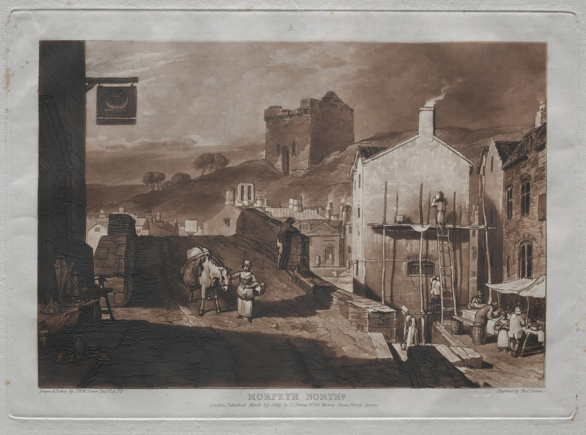 Liber Studiorum:  Morpeth North, by Joseph Mallord William Turner, 1823