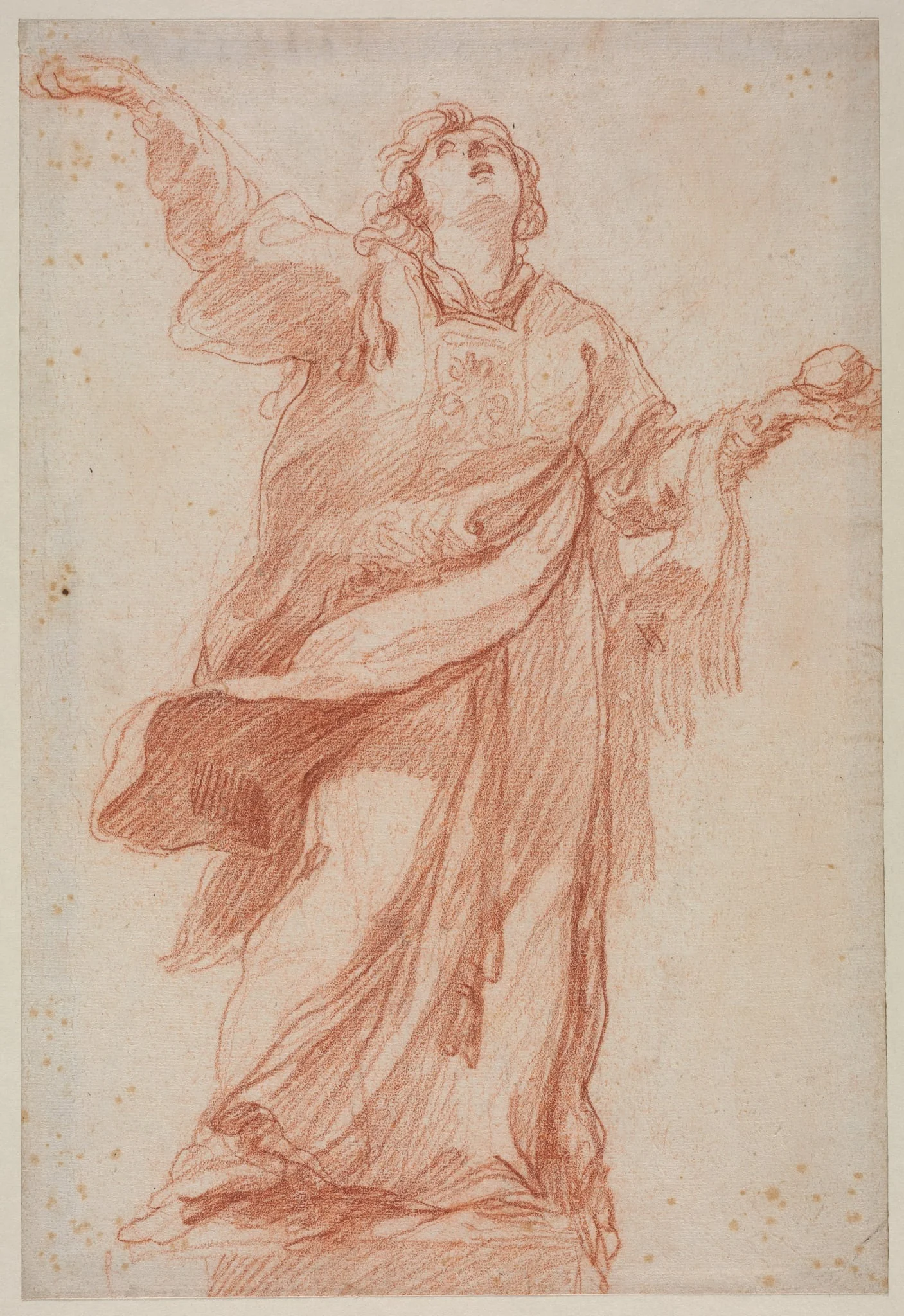 Saint Stephen in Ecstasy, by Edme Bouchardon, 1704