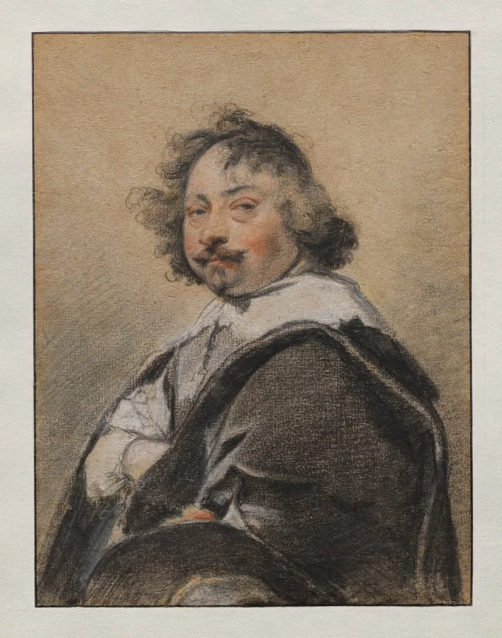 Portrait of a man in profile, turned to the left, by Simon Vouet, 1633