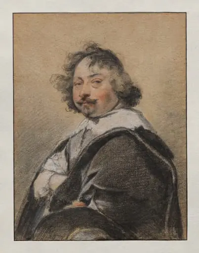 Portrait of a man in profile, turned to the left