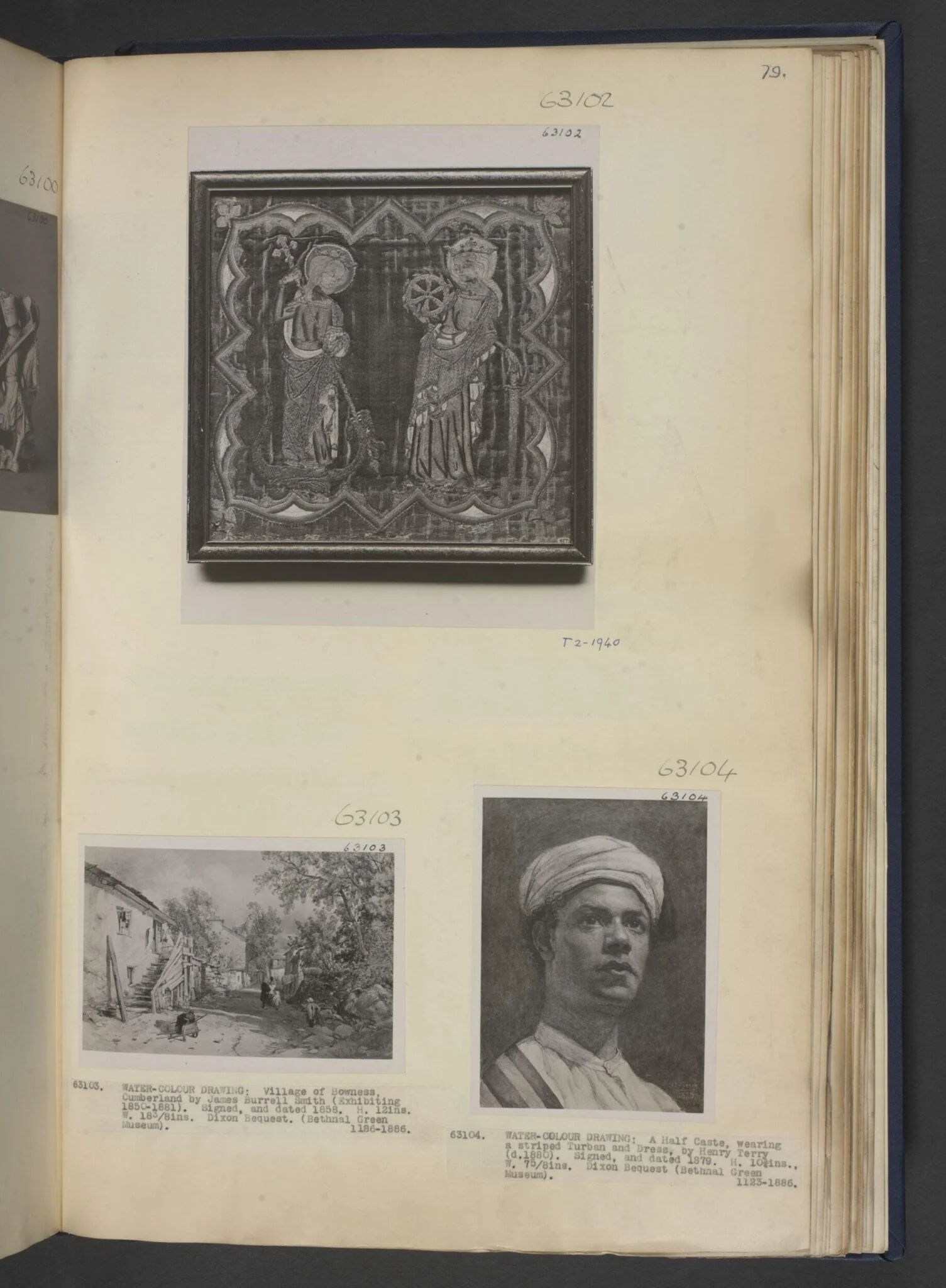 Figure in a striped turban and dress