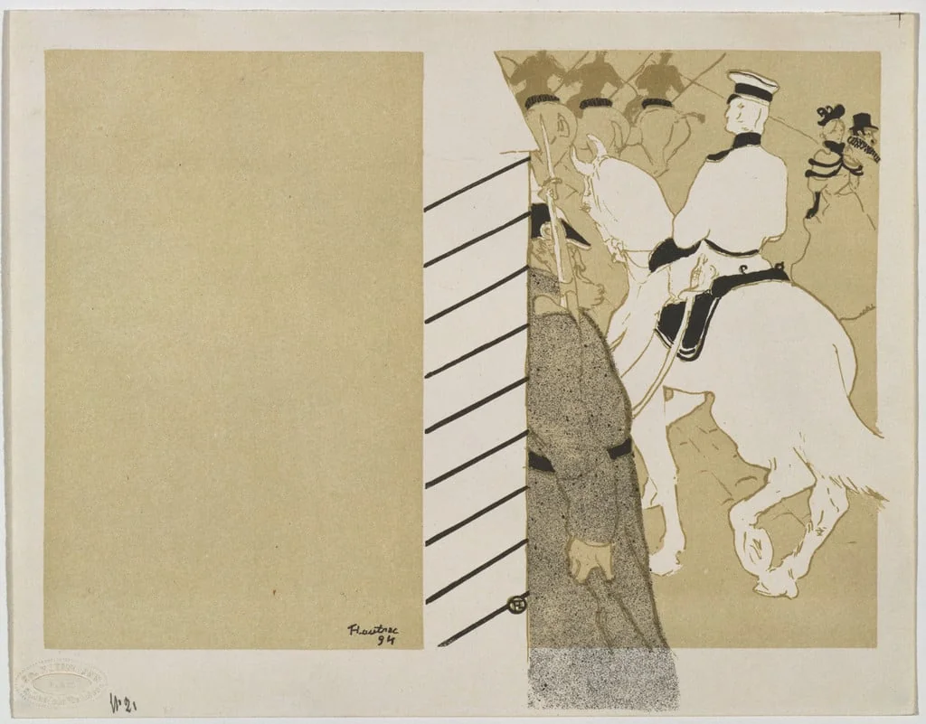 Untitled, by Henri de Toulouse-Lautrec, ink, 1894