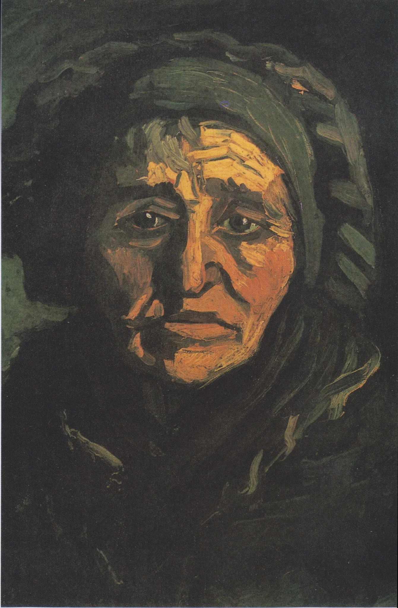 Head of a Woman (KM 111.262), by Vincent van Gogh, oil, 1893
