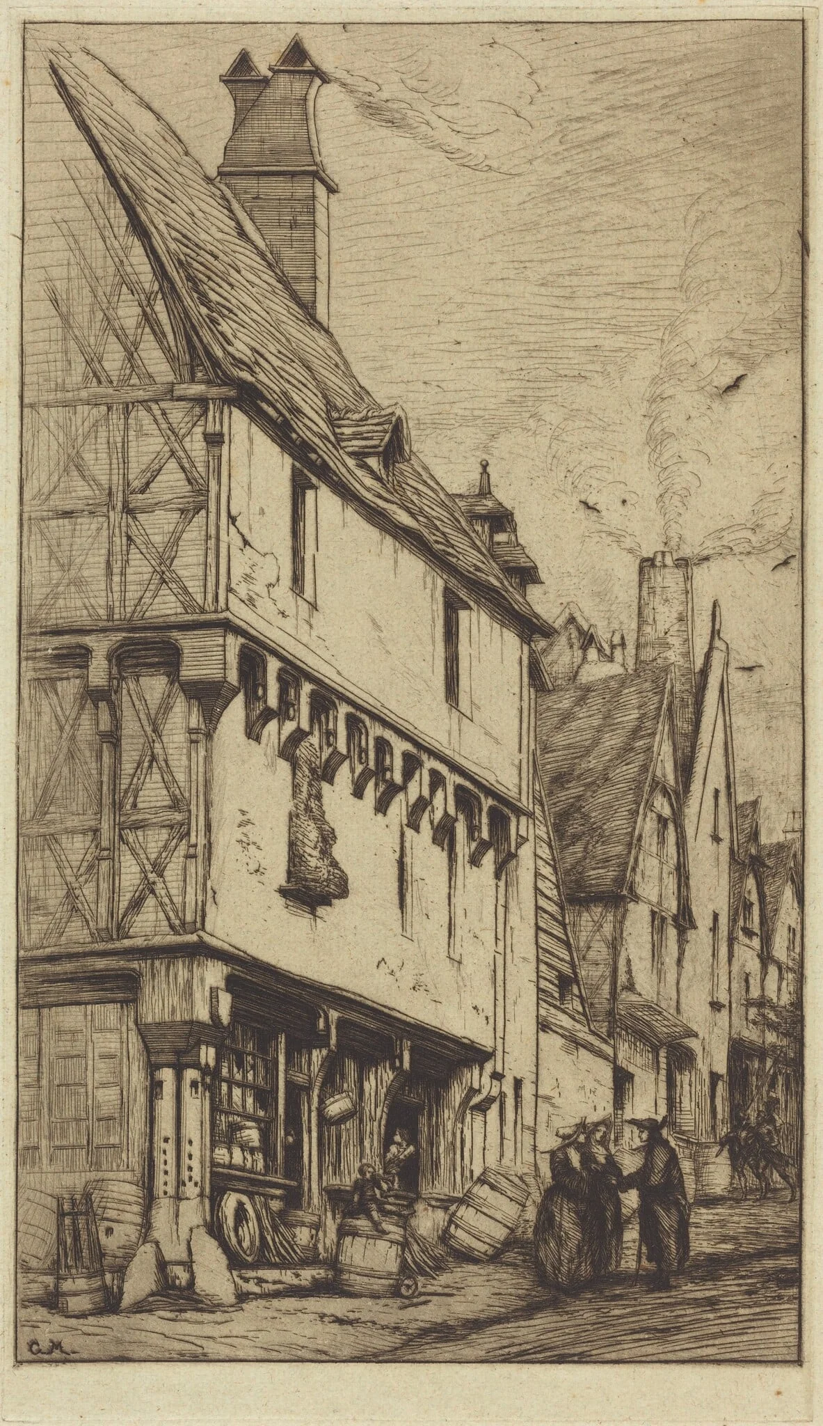Ancienne habitation à Bourges, dite "La Maison du Musicien" (An Old House at Bourges, Sometimes Called the "Musician's House")