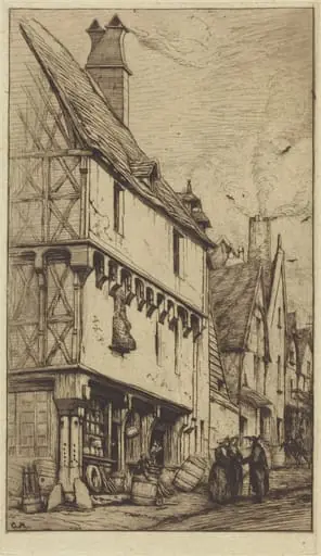 Ancienne habitation à Bourges, dite "La Maison du Musicien" (An Old House at Bourges, Sometimes Called the "Musician's House")