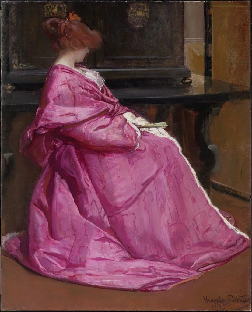 Le Domino Rose, by John Humphreys Johnston, oil, 1898