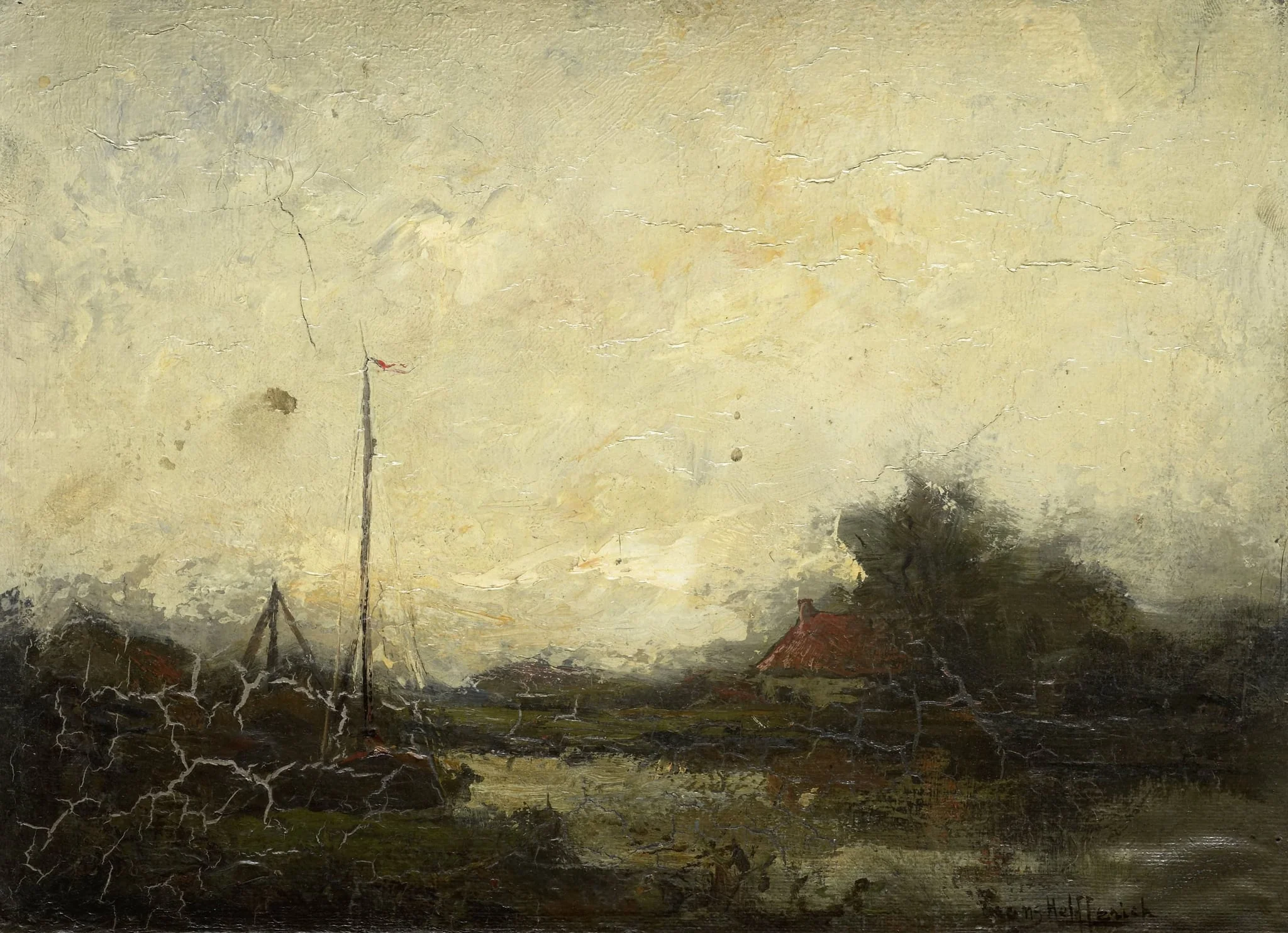 Landscape, by Unknown, unspecified, 1905