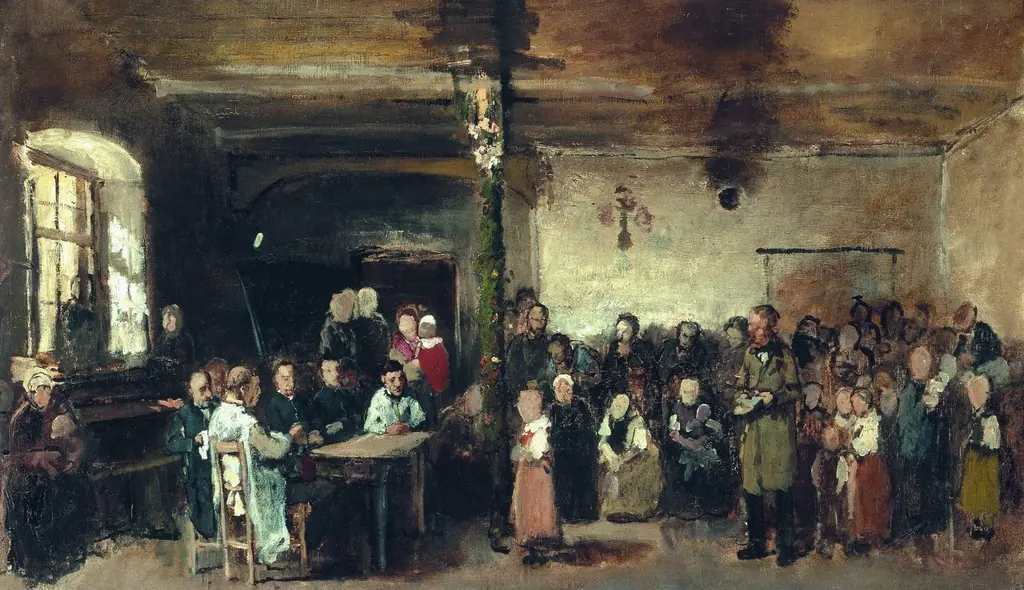 School in Colpach. Sketch