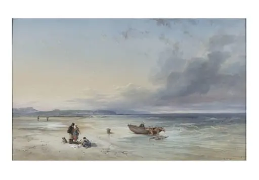 The sands of Cullercoats in Northumberland