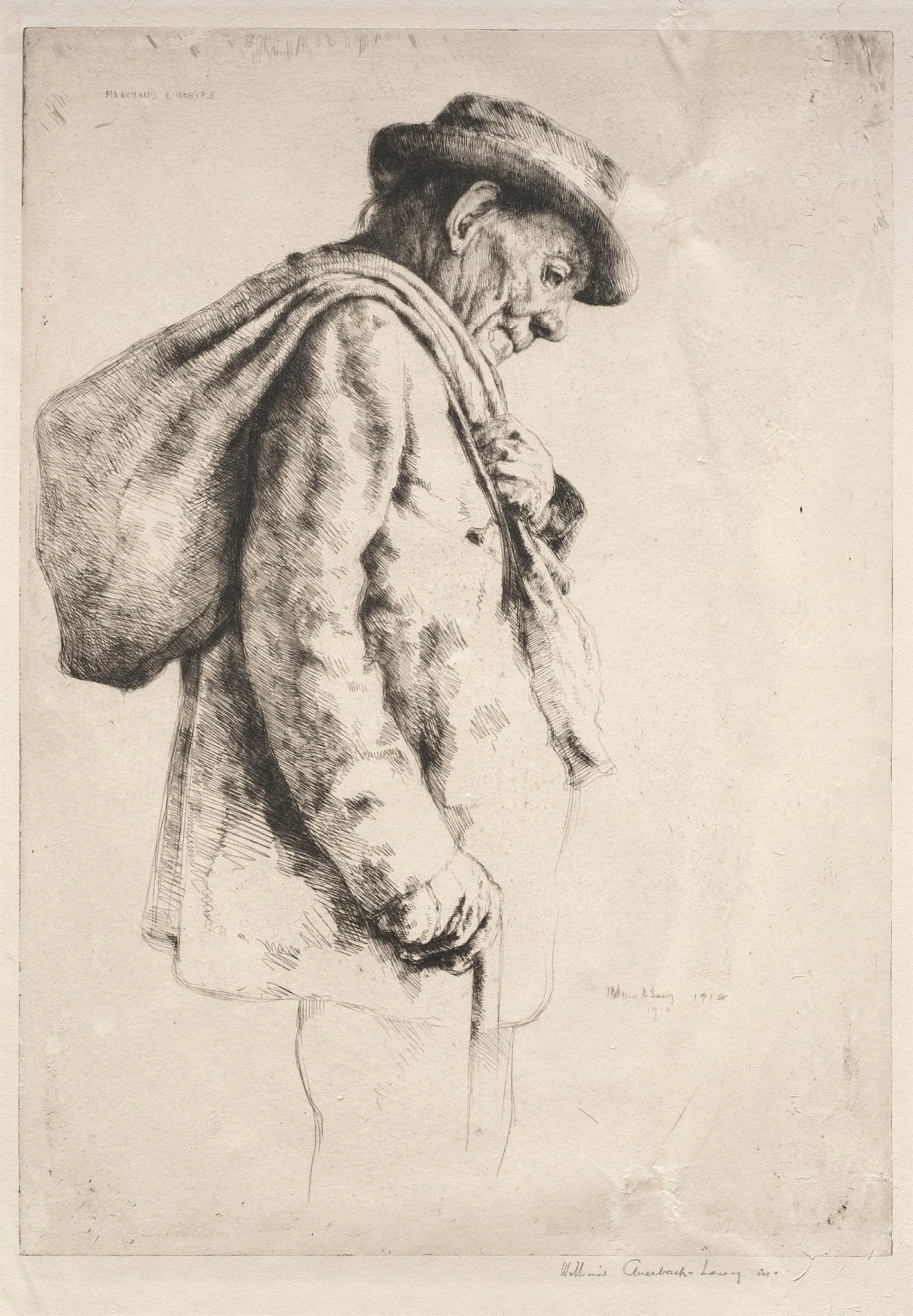 Marchand d'Habits, by William Auerbach-Levy, 1918