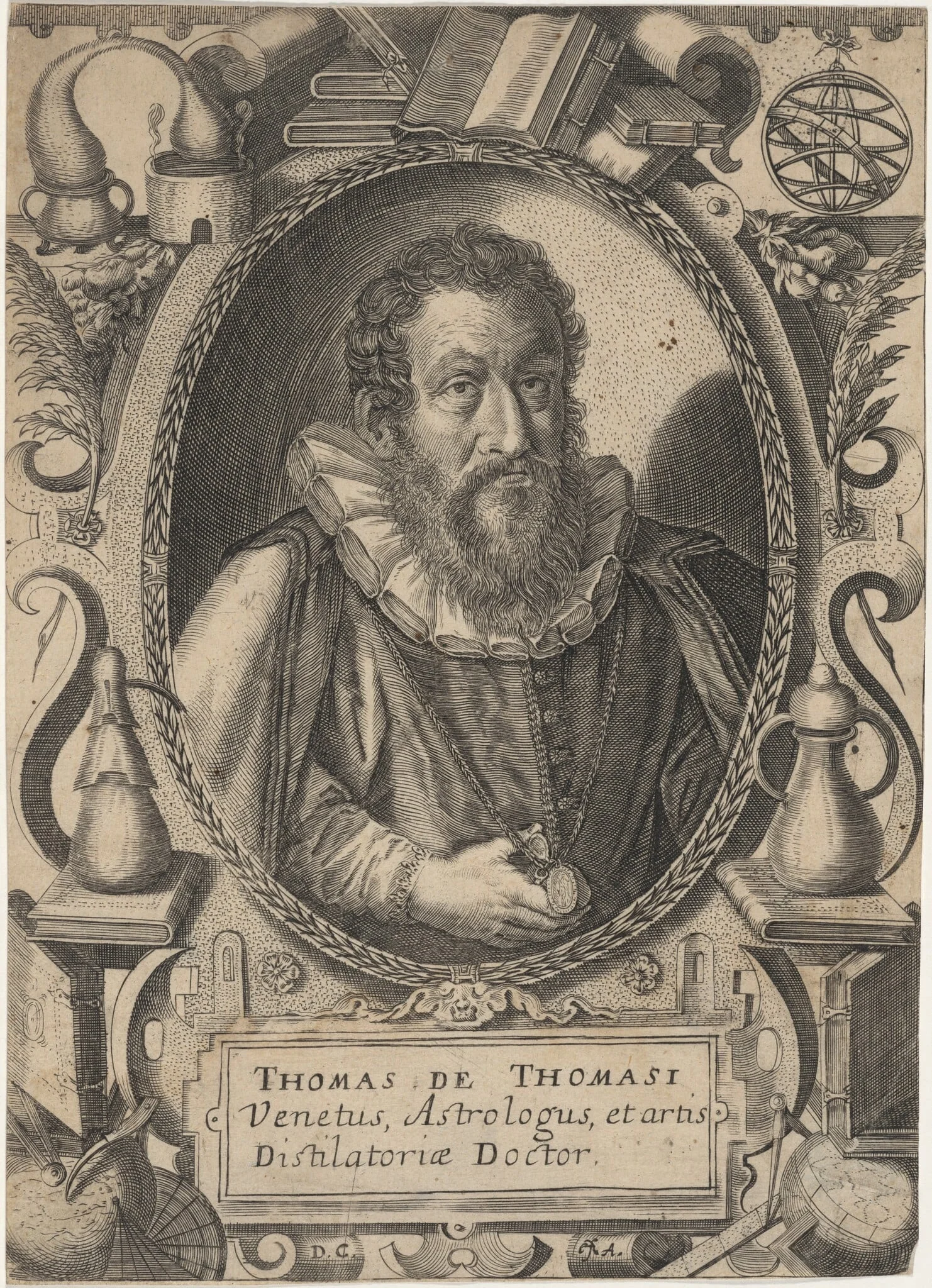 Thomas de Thomasi, by Unknown 19th Century, ink, 1850