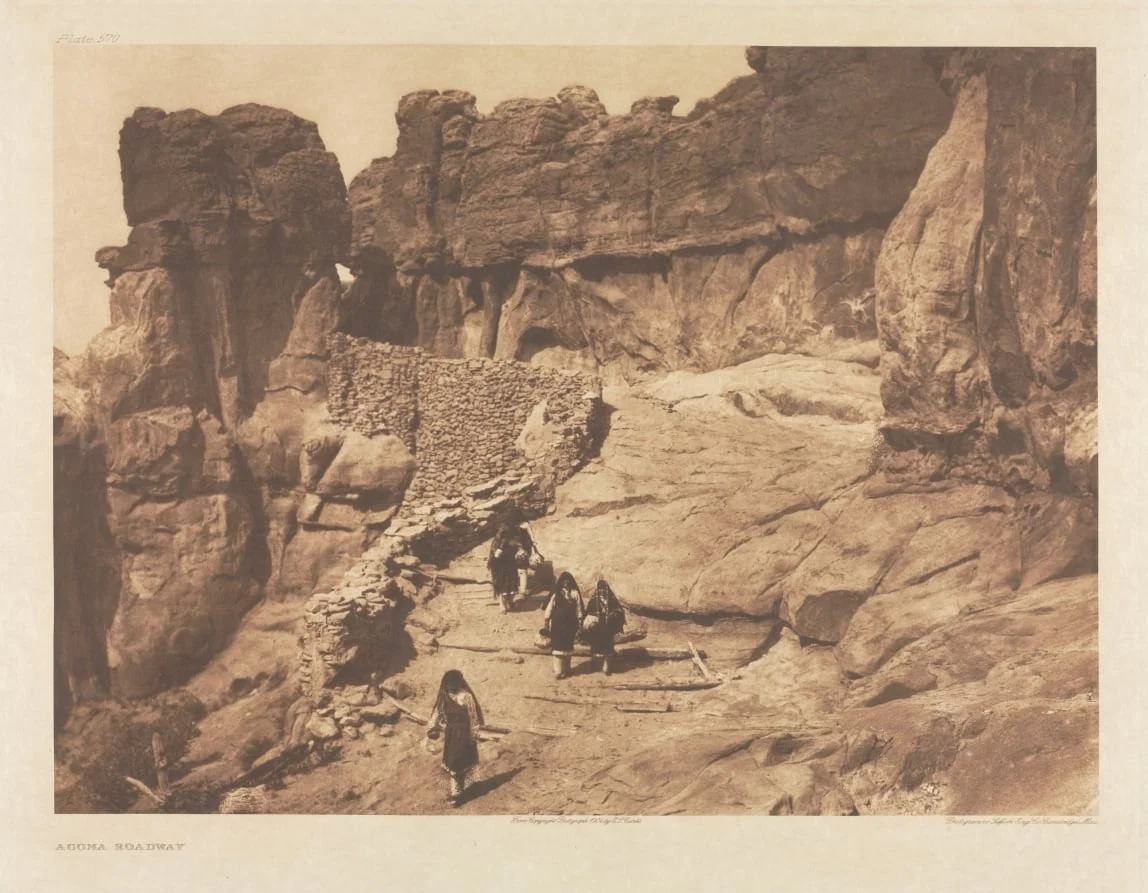 Portfolio XVI, Plate 570: Acoma Roadway, by Edward S. Curtis, 1904
