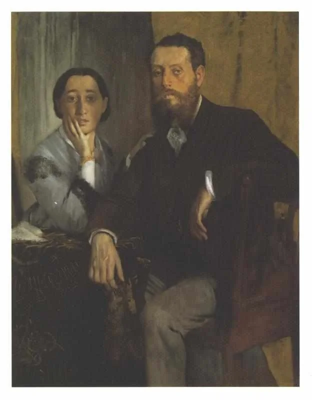 Edmondo and Thérèse Morbilli, by Edgar Degas, oil, 1865