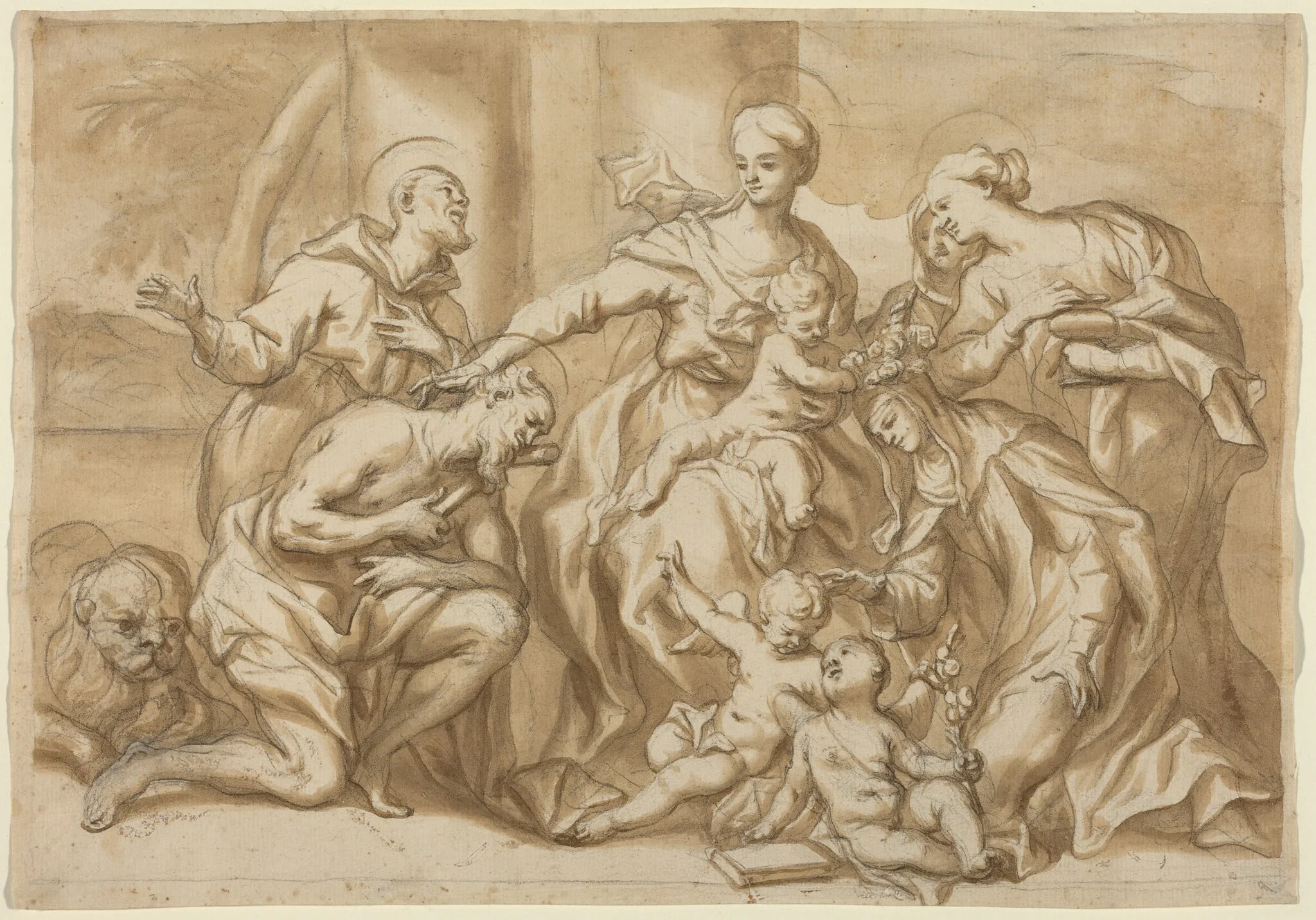Madonna Surrounded by Saints