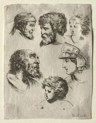 Book for Learning to Draw (Livre pour apprendre à dessiner): Six Portrait Heads
