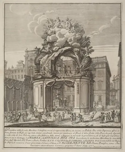 The Seconda Macchina for the Chinea of 1733: Jupiter and Minerva and the Forge of Vulcan