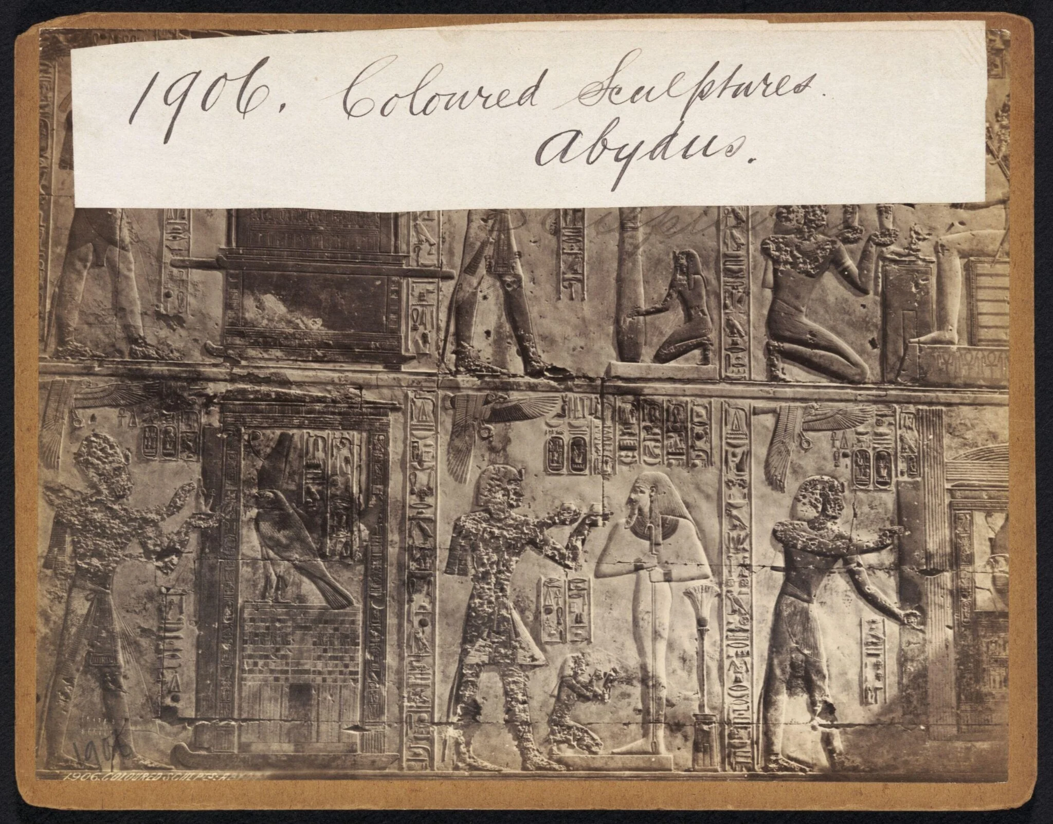 Coloured Sculptures.  Abydus.