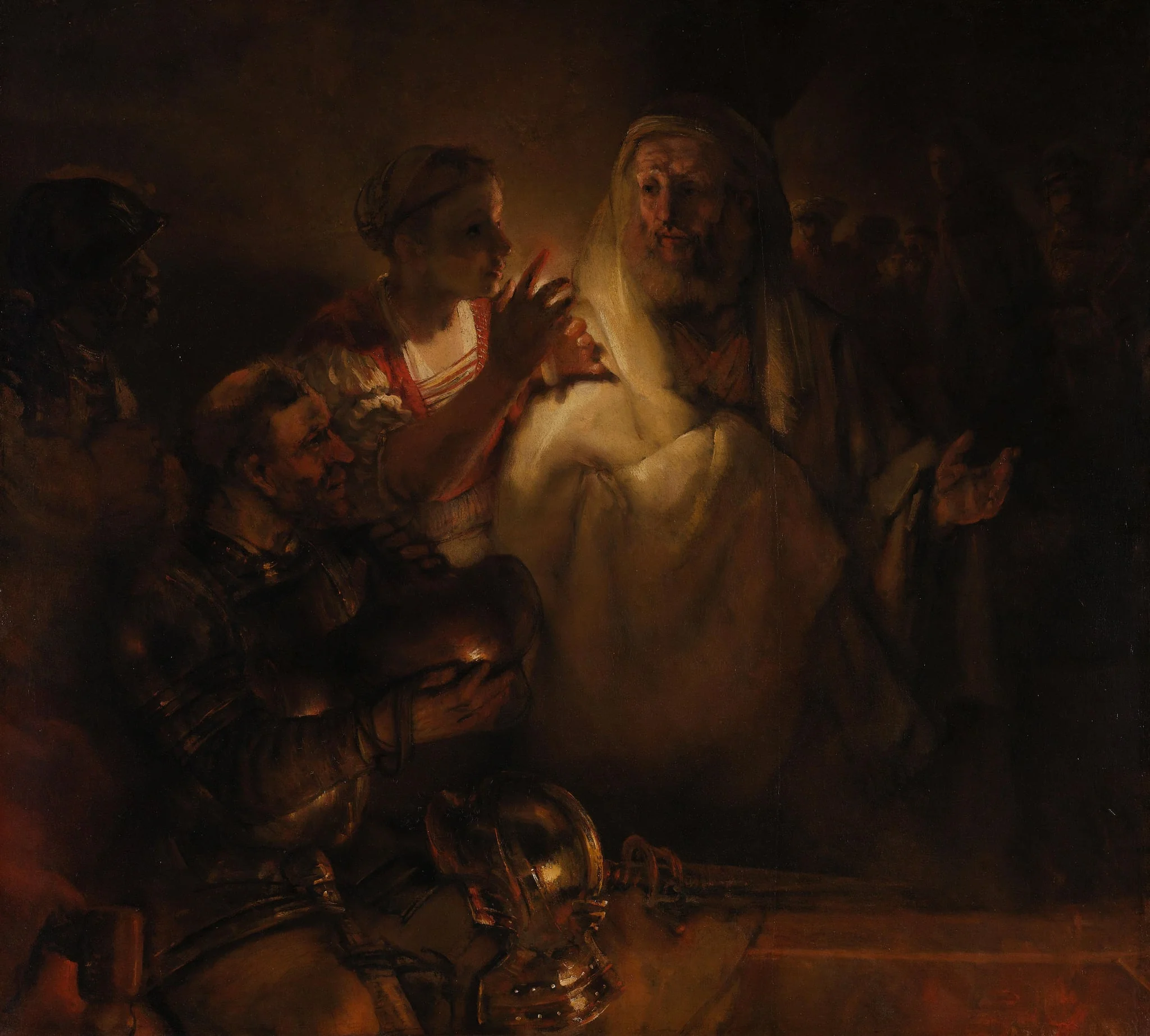 De verloochening van Petrus, by Unknown, unspecified, 1660