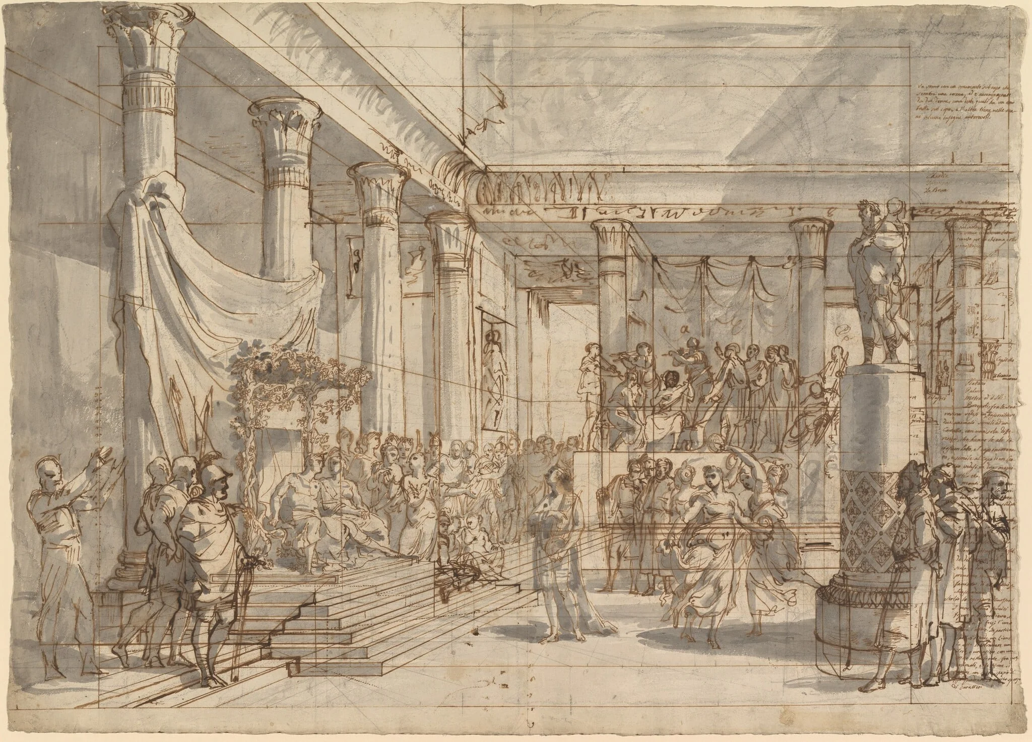 Timotheus Playing the Lyre before Alexander and Thaïs in the Hall of the Palace at Persepolis