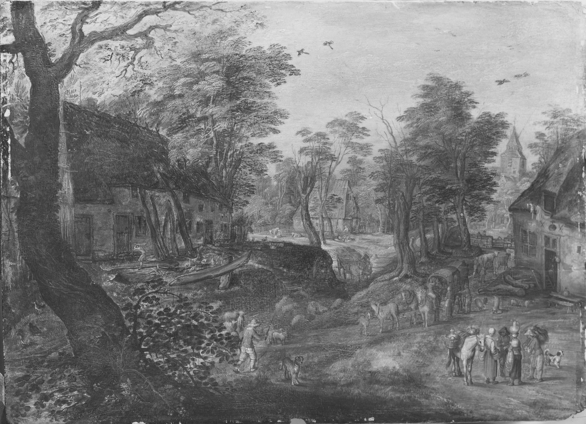 Landscape with a Road through a Village