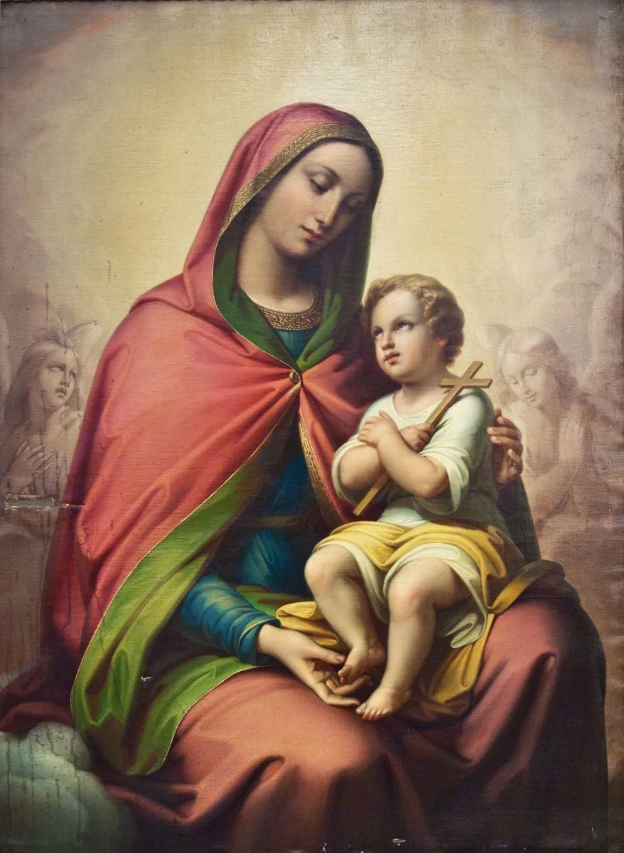 Madona cu Isus, by Gheorghe Tattarescu, 1867