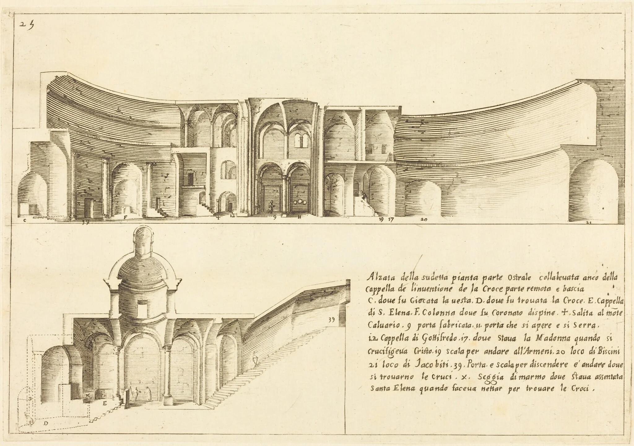 Elevation of the Chapel of the Invention of the Cross