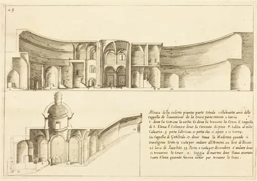 Elevation of the Chapel of the Invention of the Cross