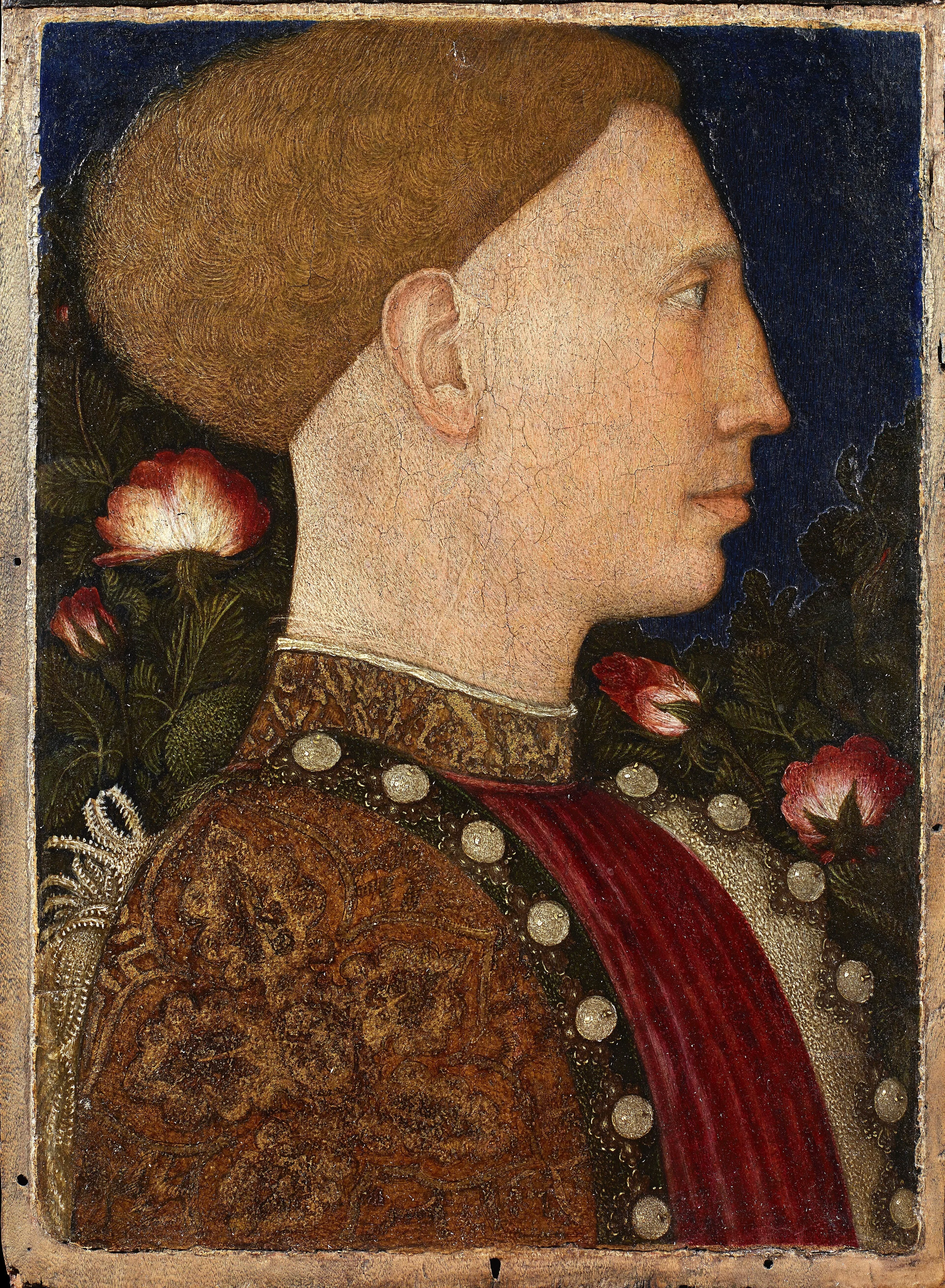 Portrait of Lionel d'Este, by Pisanello, tempera, 1441