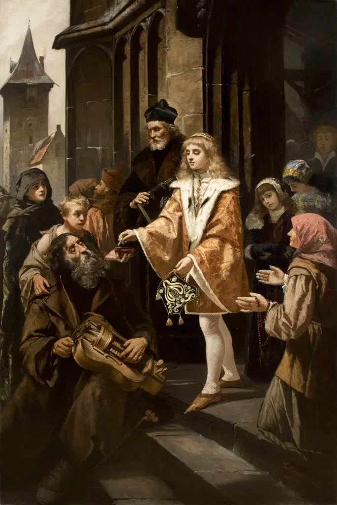 Saint Casimir Giving Alms