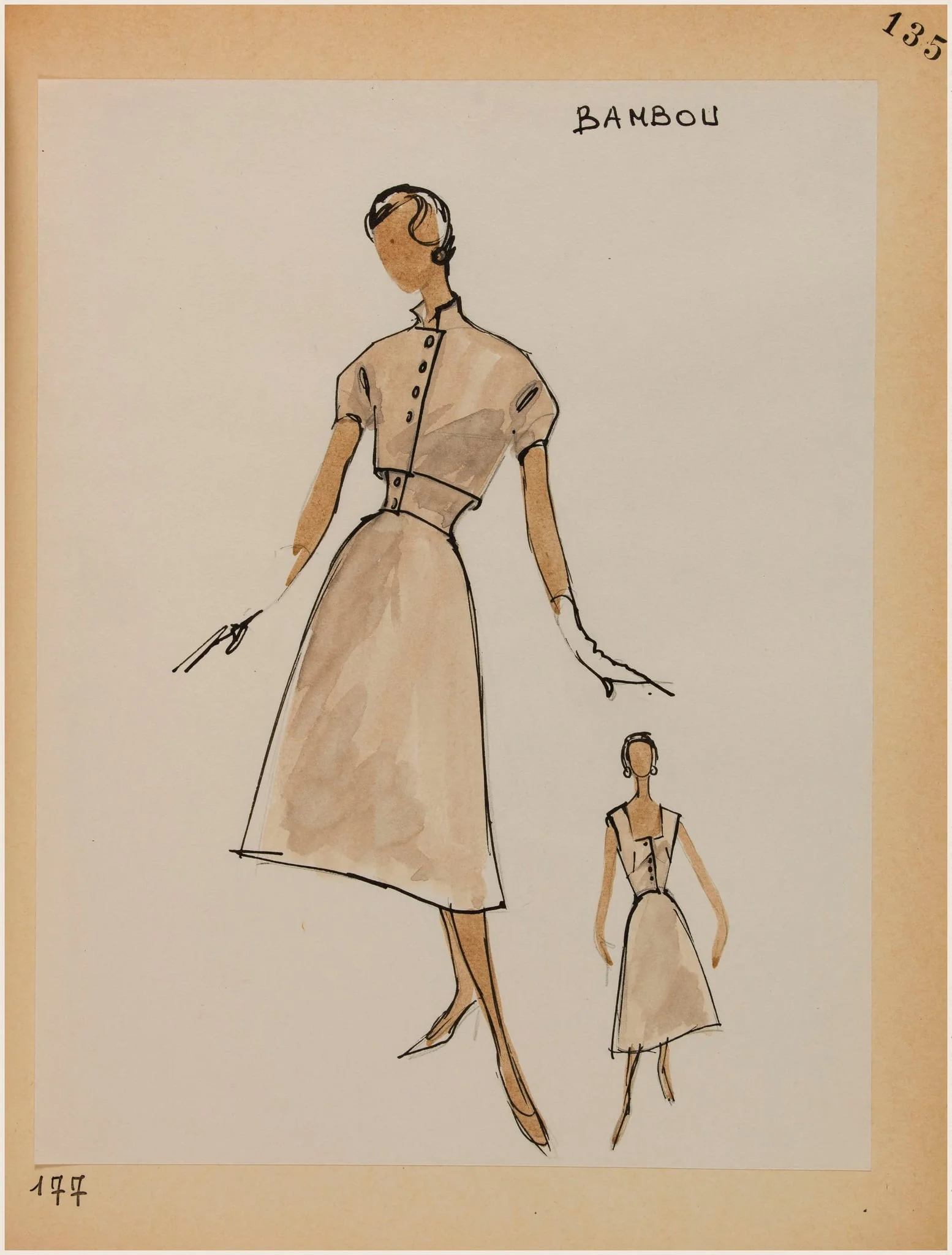 Bambou, by Carven, 1956
