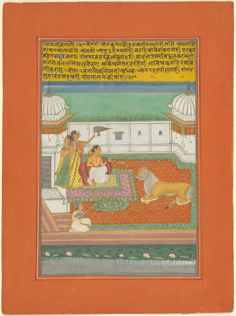 Ragini Bangali, Page from a Jaipur Ragamala Set