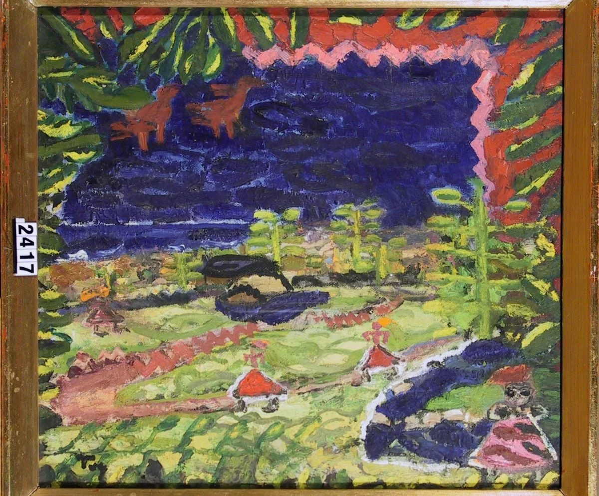 Parc lângă mare, by Ion Țuculescu, unspecified