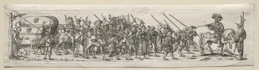 The Baggage Train with the Sergeant Major