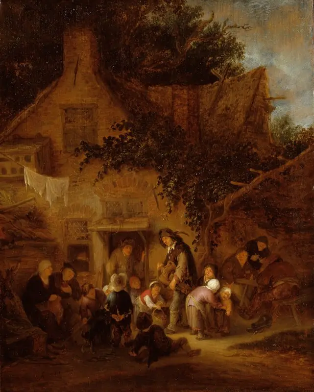 The Organ-Grinder Outside a Cottage