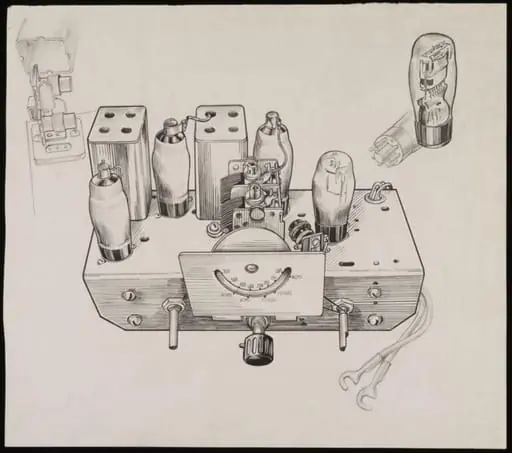 Interior of a Murphy Radio