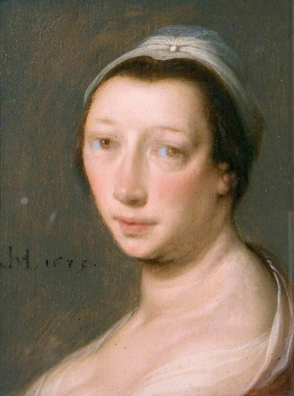 Head of a Woman, by Cornelis van Haarlem, oil, 1633