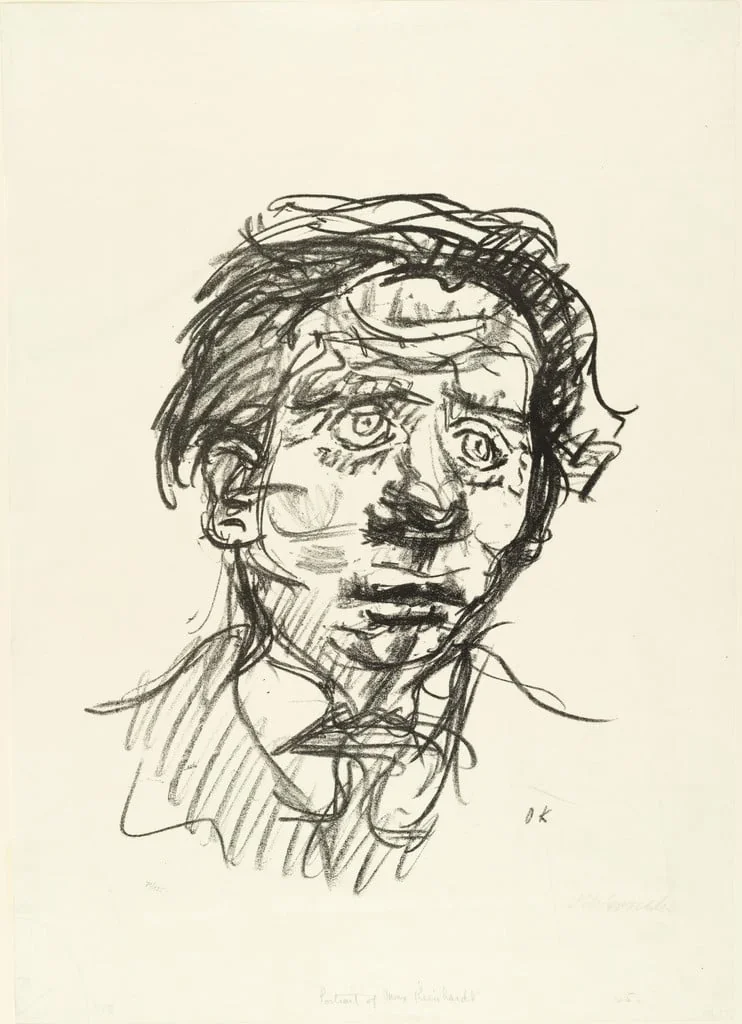 Untitled, by Oskar Kokoschka, ink, 1919