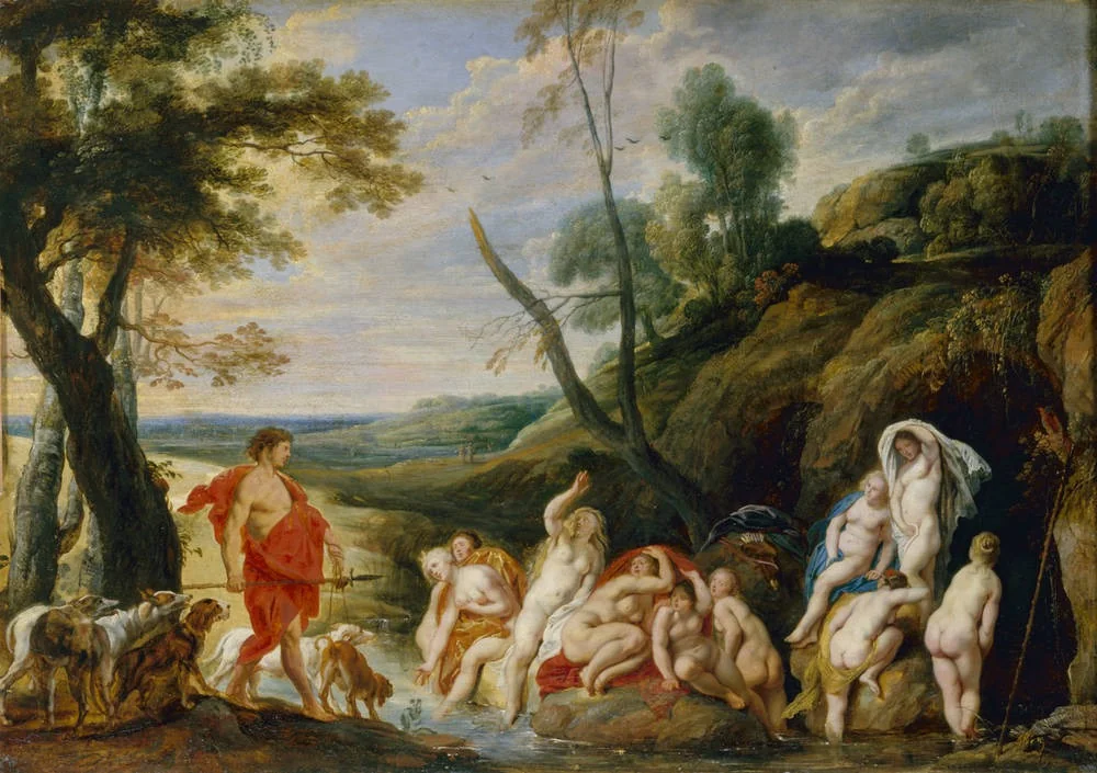 Diana and Actaeon, by Jacob Jordaens, oil, 1650
