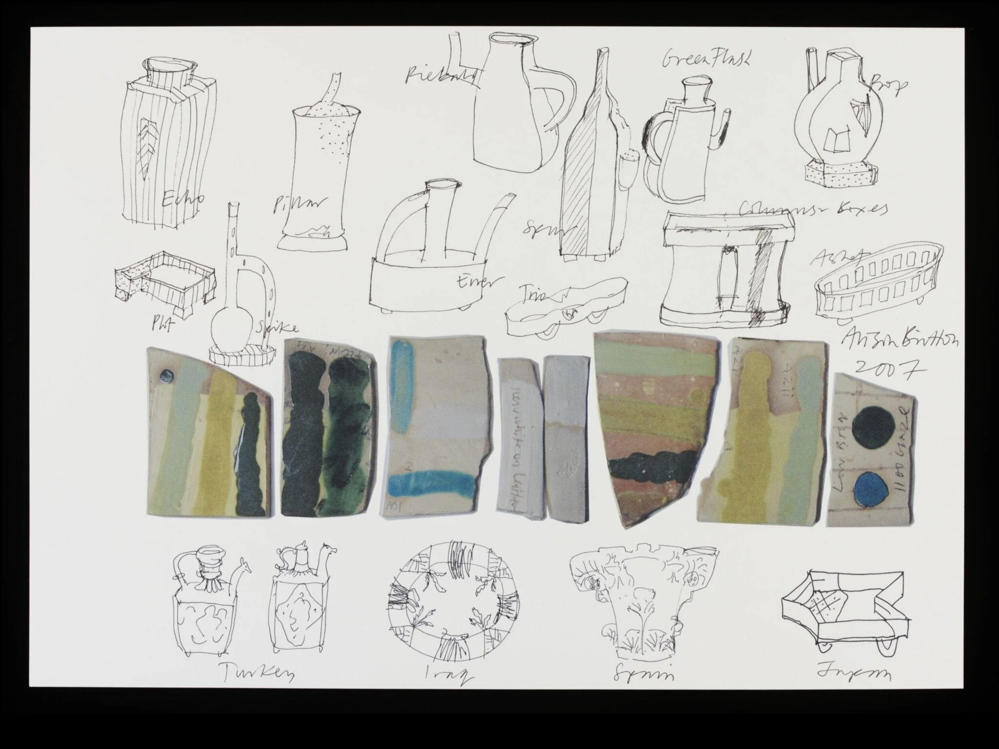 Contribution to V&A's 150th anniversary album, by Alison Britton, 2007