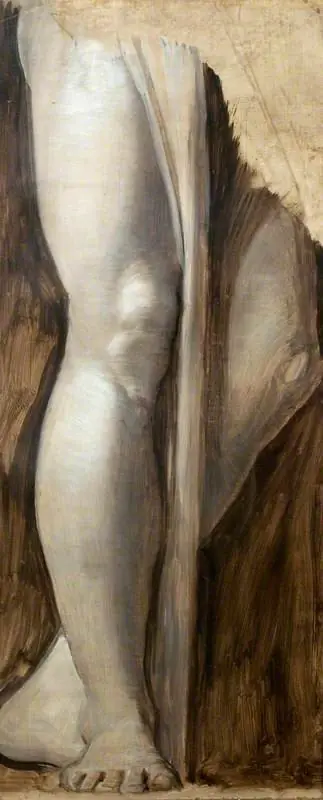 Limbs of Left Figure (cartoon for the south wall, dining room, Dorchester House)