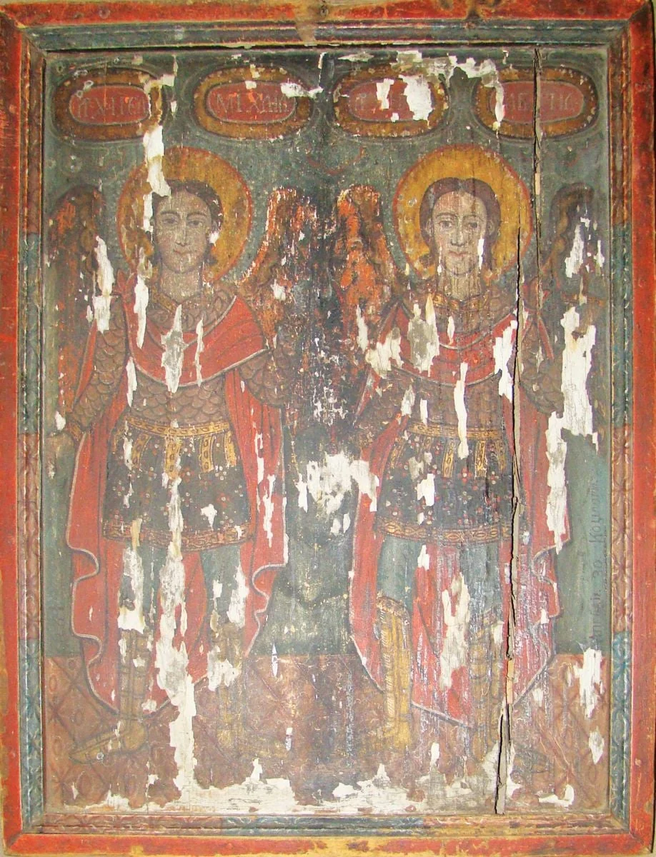 Arhanghelii Mihail și Gavriil, by Unknown, unspecified, 1842
