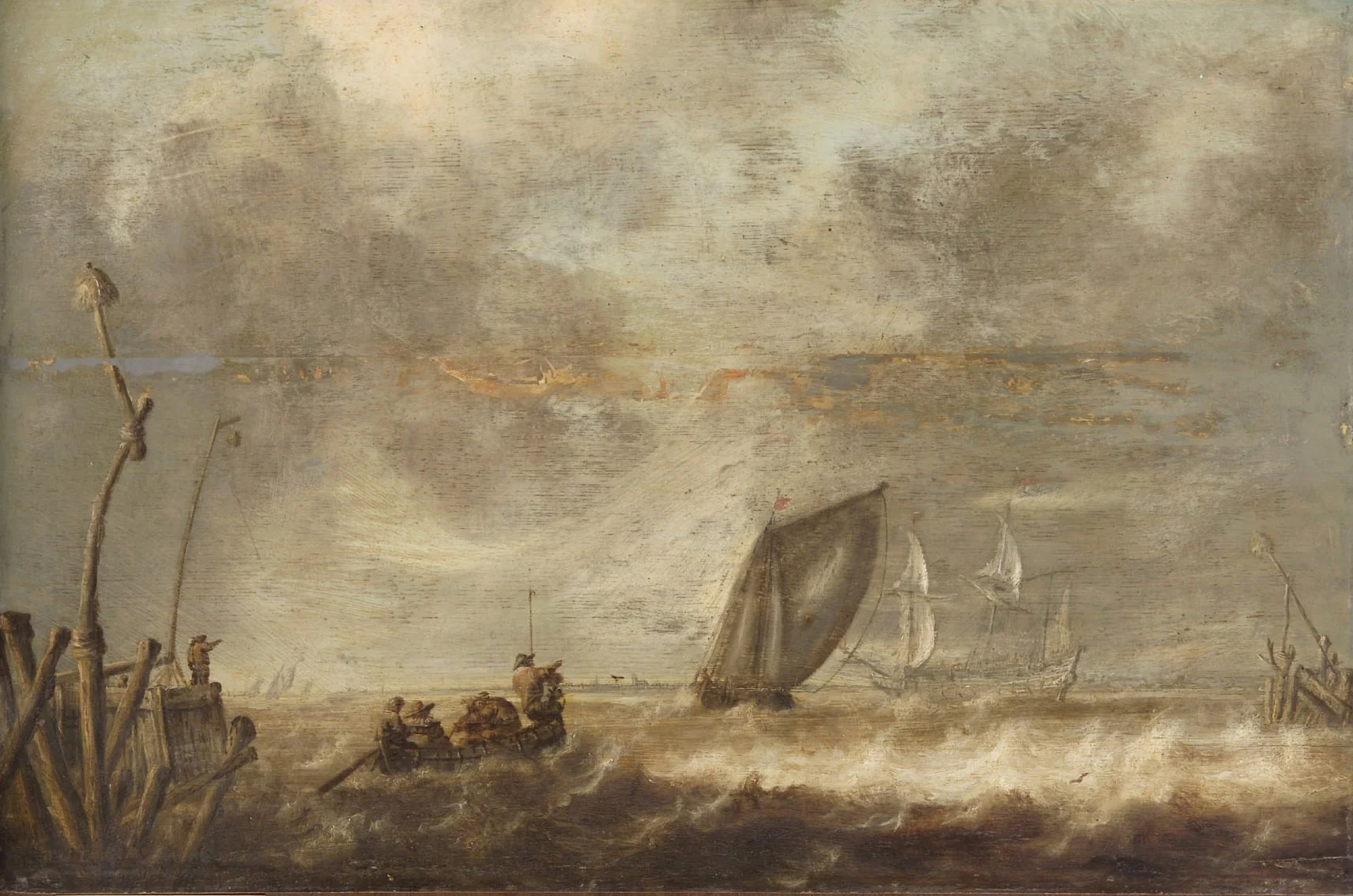 Seestück, by Jan Porcellis, unspecified, 1625