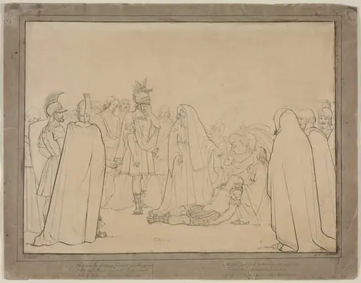 Aeneas Shown the Body of Pallas from Virgil's "Aeneid"