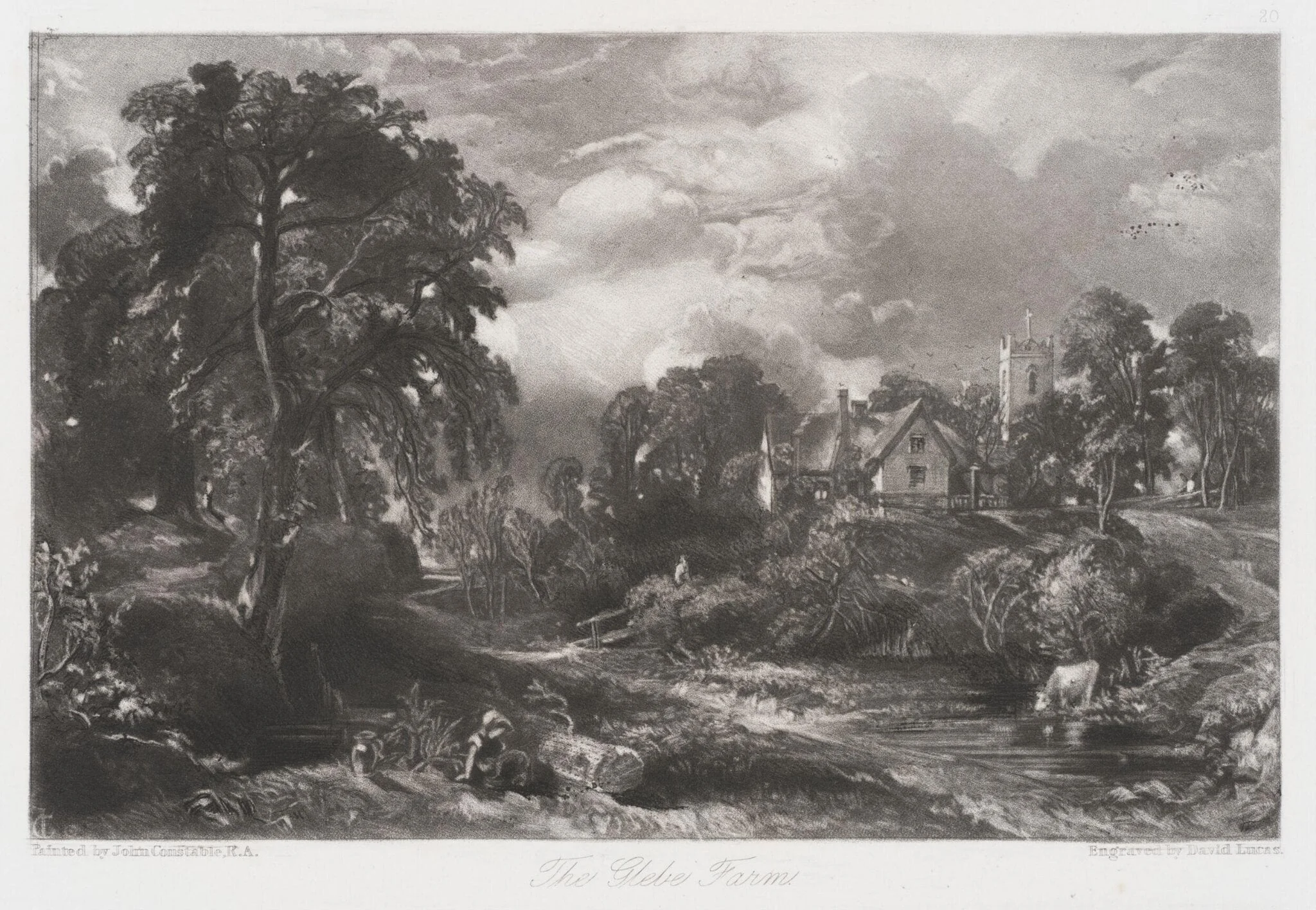 The Glebe Farm, by John Constable, 1855