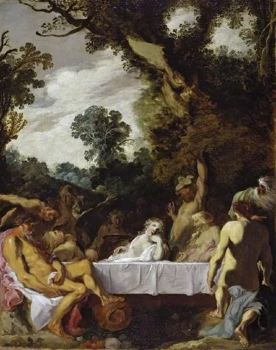 A Bacchanalian feast