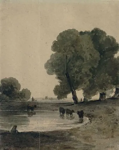 Landscape with cattle