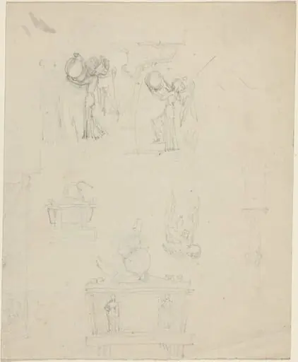 Sheet of Studies [recto and verso]